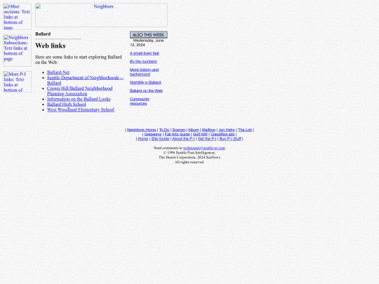 neighbors/ballard/links screenshot
