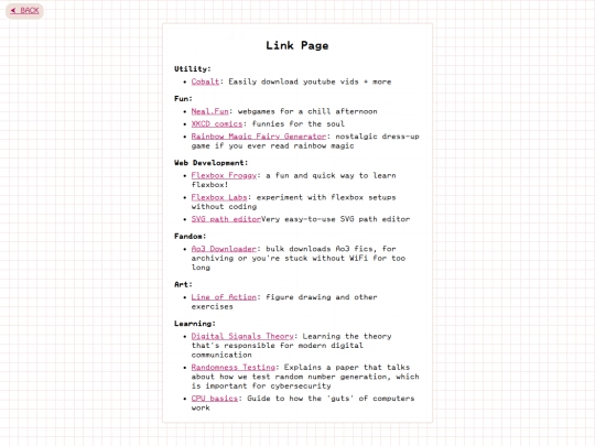 linklist screenshot