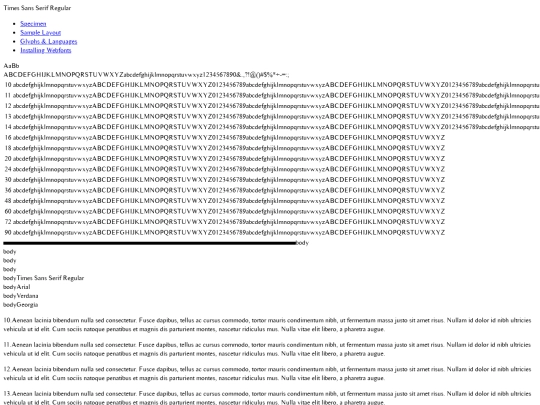 Fonts/timess__-demo screenshot
