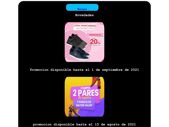 menu/Promociones screenshot