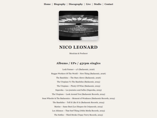 discography screenshot