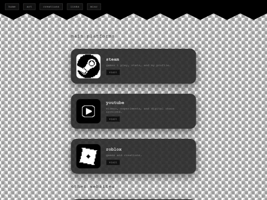 links screenshot