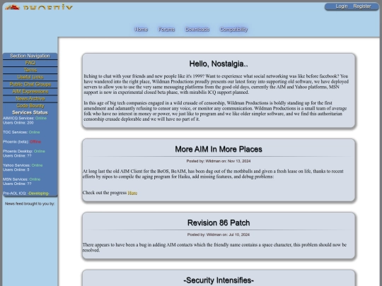 phoenixim.ddns.net screenshot