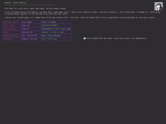 blog/testentry screenshot