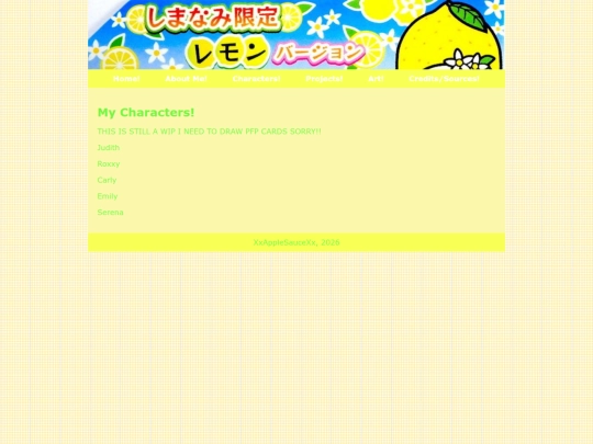 characters screenshot