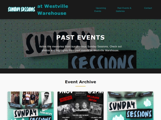 sundaysessions/past-events screenshot