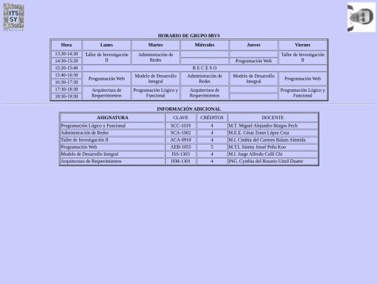 horario screenshot