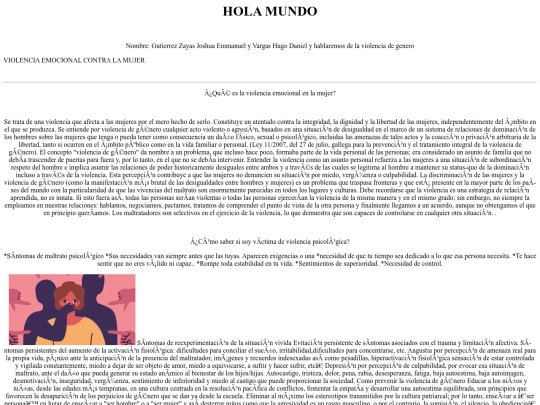 violencia de genero screenshot