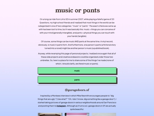 music-or-pants screenshot