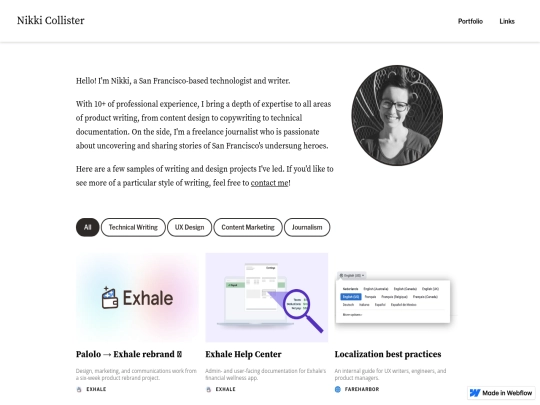 portfolio screenshot