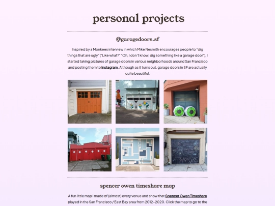 projects screenshot