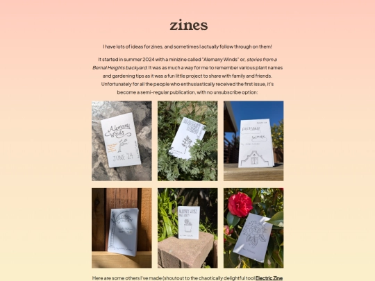 zines screenshot
