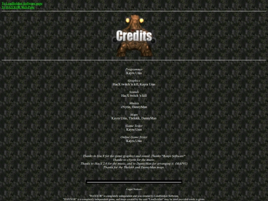 creditshaxxor screenshot