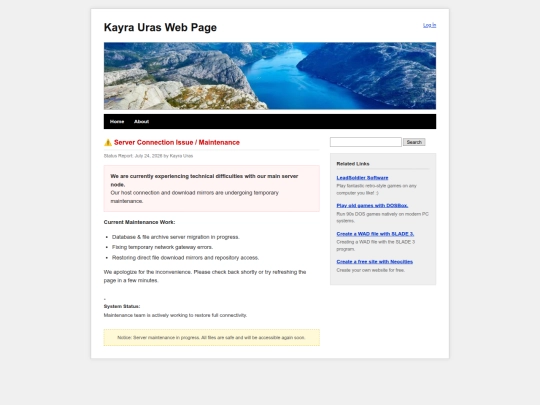 servererror screenshot