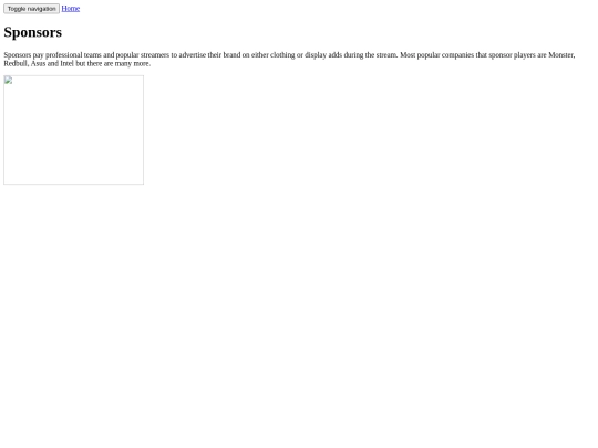 sponsors screenshot