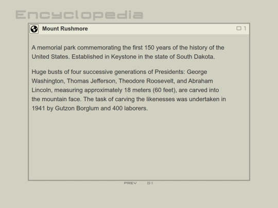 encyclopedia/locations/Mount_Rushmore screenshot