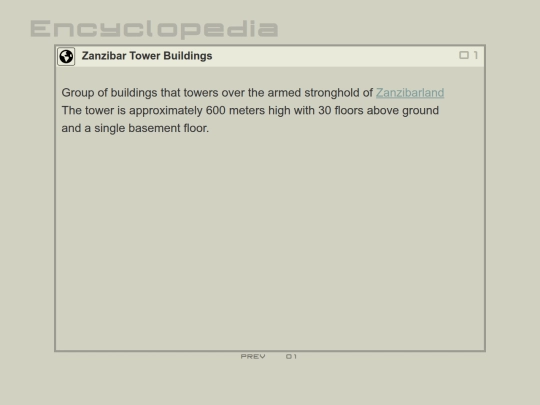 encyclopedia/locations/Zanzibar_Tower_Buildings screenshot