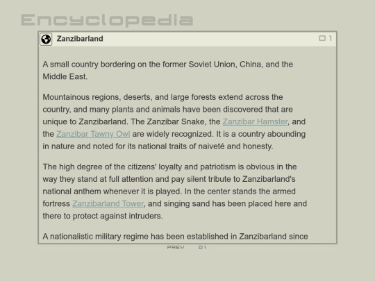 encyclopedia/locations/Zanzibarland screenshot