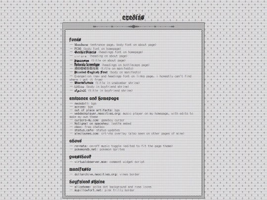 credits screenshot