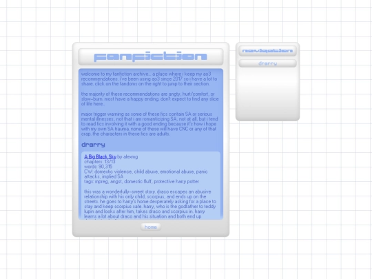 fanfiction screenshot