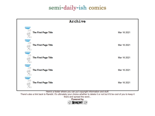 dailycomic/archive screenshot