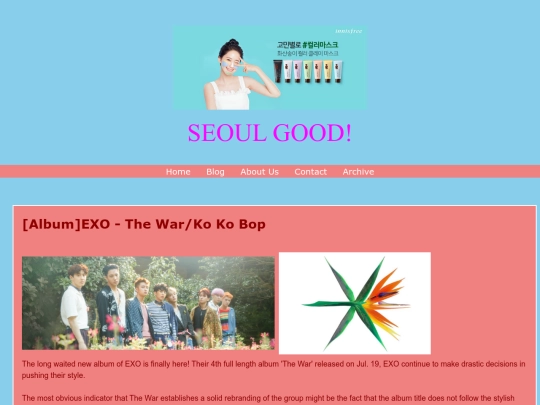 blog screenshot