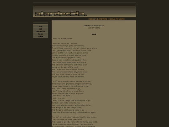 poetry/infinitenobodies screenshot