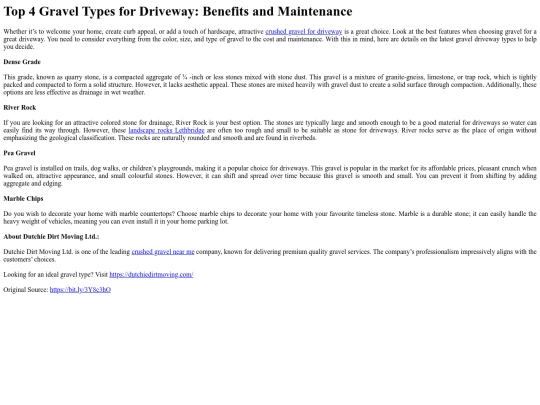 Top4GravelTypesforDrivewayBenefitsandMaintenance screenshot