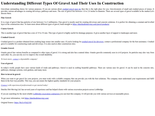 UnderstandingDifferentTypesOfGravelAndTheirUsesInConstruction screenshot