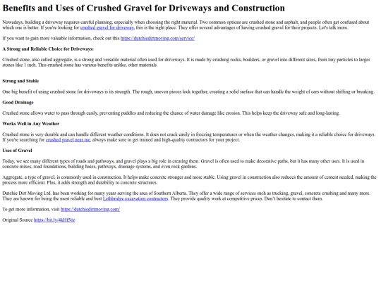 benefits-and-uses-of-crushed-gravel-for-driveways-and-construction screenshot