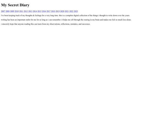 pages/diary screenshot