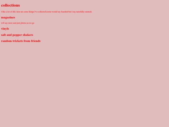 pages/collections screenshot