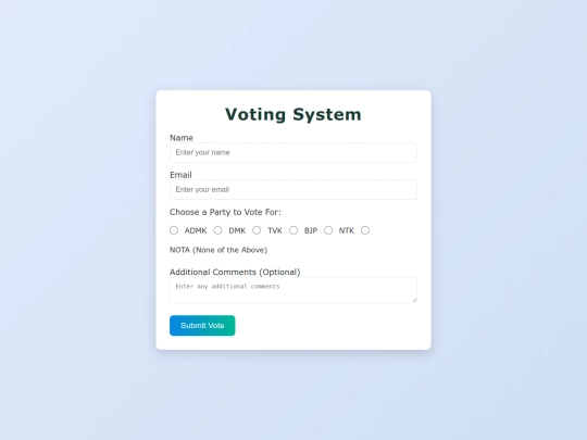 voting/index1 screenshot