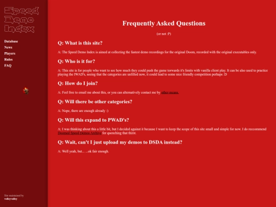 faq screenshot
