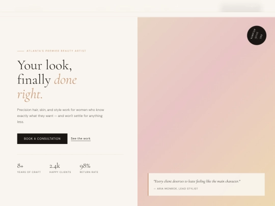 aria-monroe-portfolio screenshot
