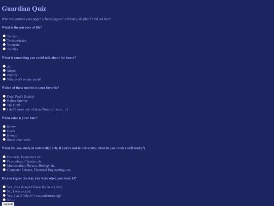 quiz screenshot