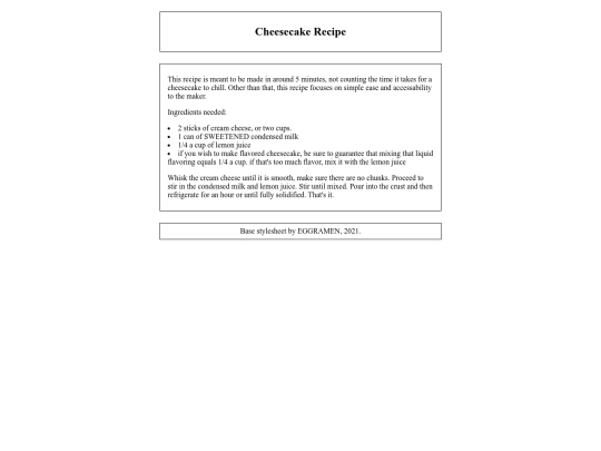 cheesecake screenshot