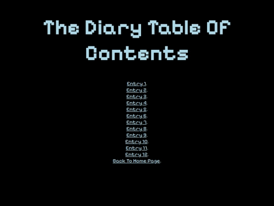 Table Of Contents screenshot