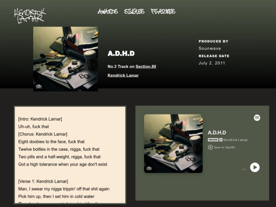 Section.80Tracks/ADHD screenshot