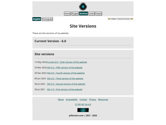 archive/website-versions screenshot