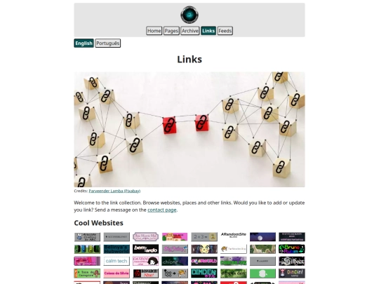 links screenshot