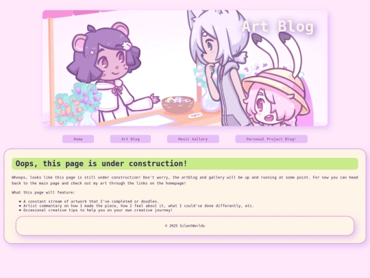 Pages/artblog screenshot