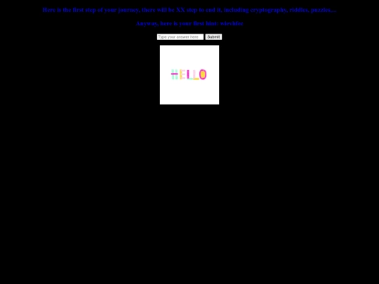 Raffle/beginning screenshot