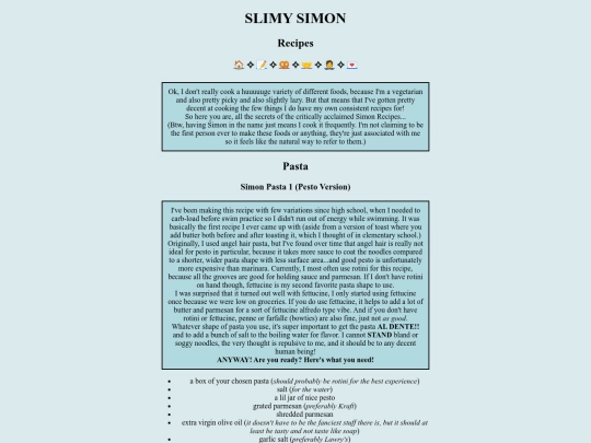 recipes screenshot