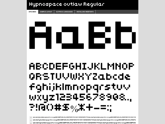 Hypnospace Outlaw webfont/hypnospace-outlaw-demo screenshot