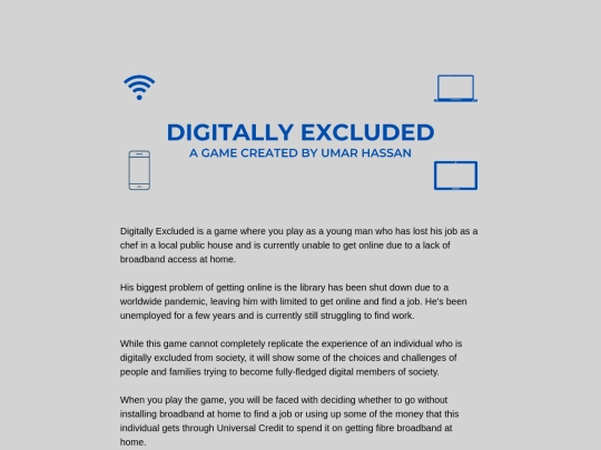 DigitallyExcludedV8 screenshot