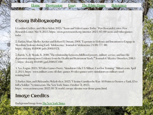 references screenshot