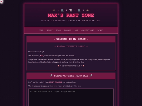 blog screenshot