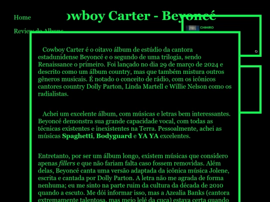 reviews/cowboycarter screenshot