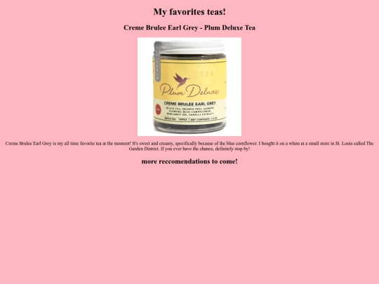 tea-reviews screenshot